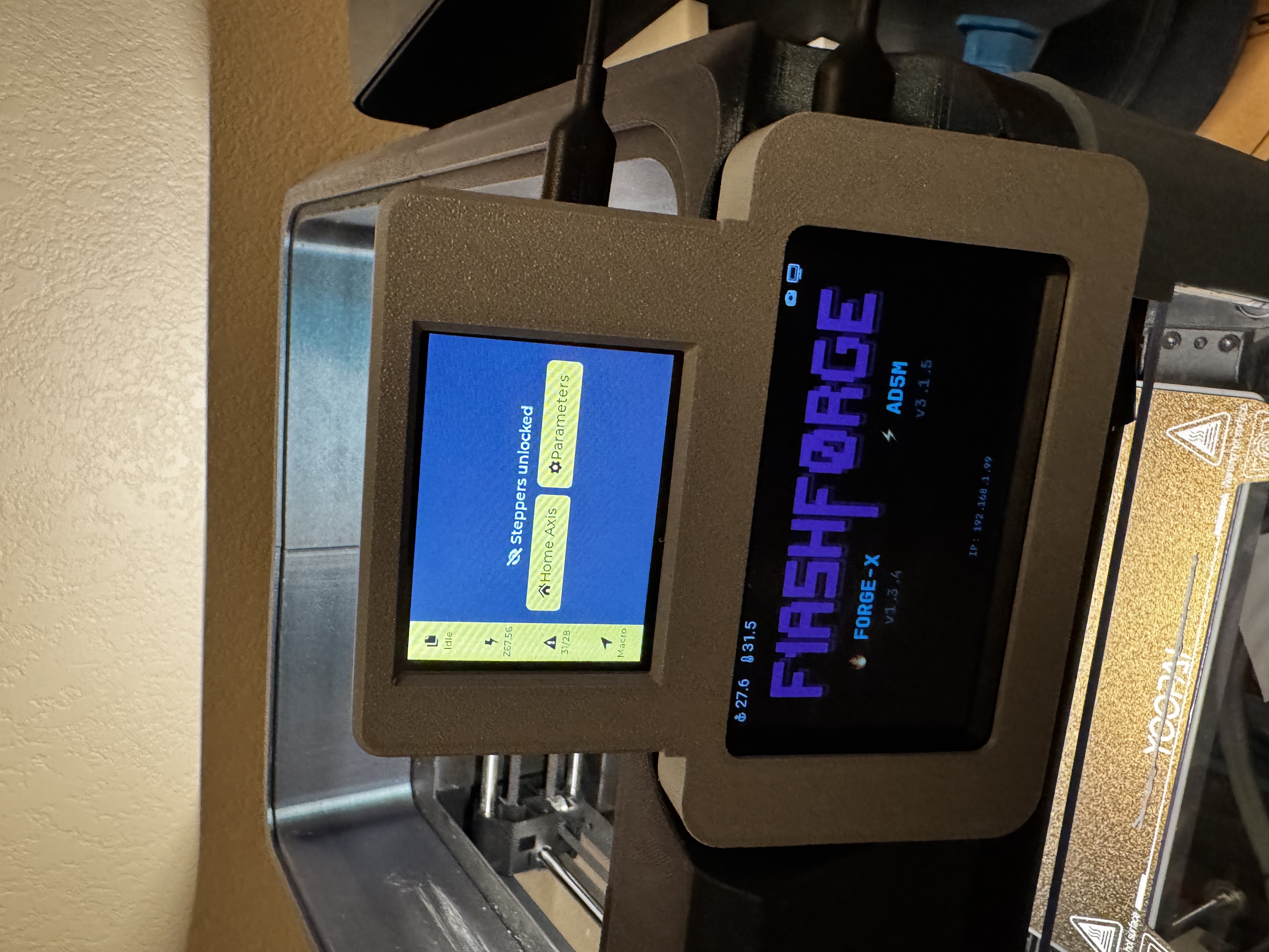 FlashForge Adventurer 5M (AD5M) Cheap Yellow Display (CYD) Mount 3D model thumbnail