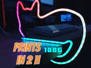 Decorative LED neon cat light