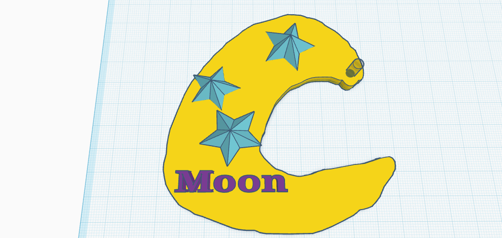 Moon Key Chain