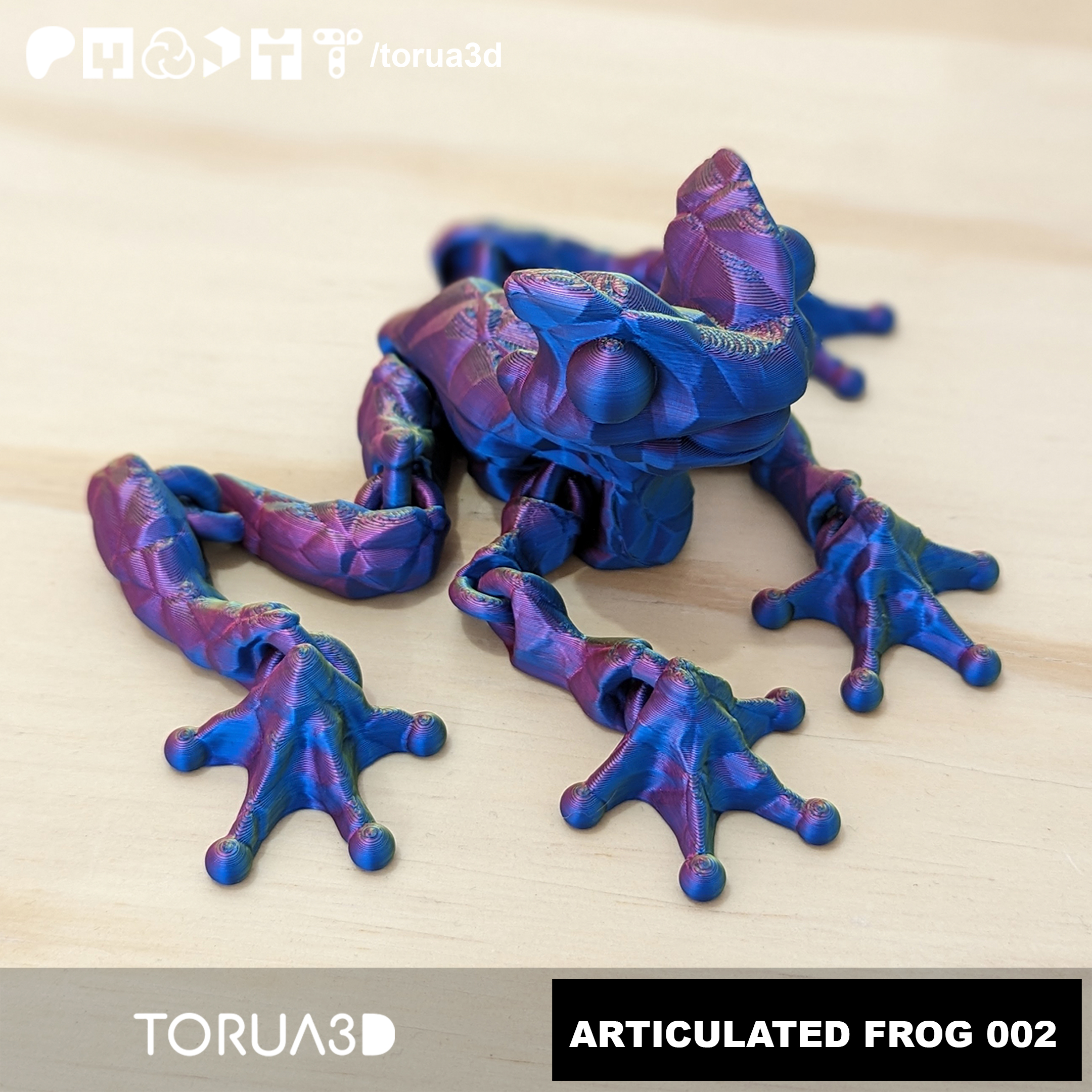 Articulated Frog 002 | STL File by Torua3D | Printables Store