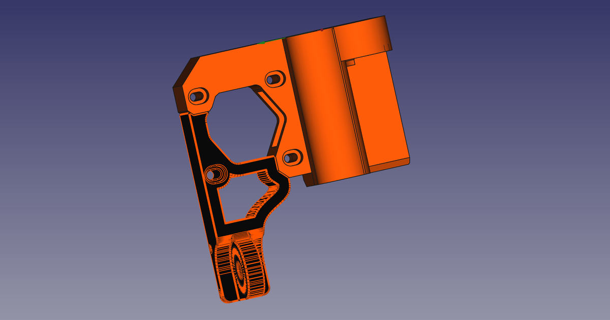 X axis bracket for MK3S+ by f3nix Download free STL model