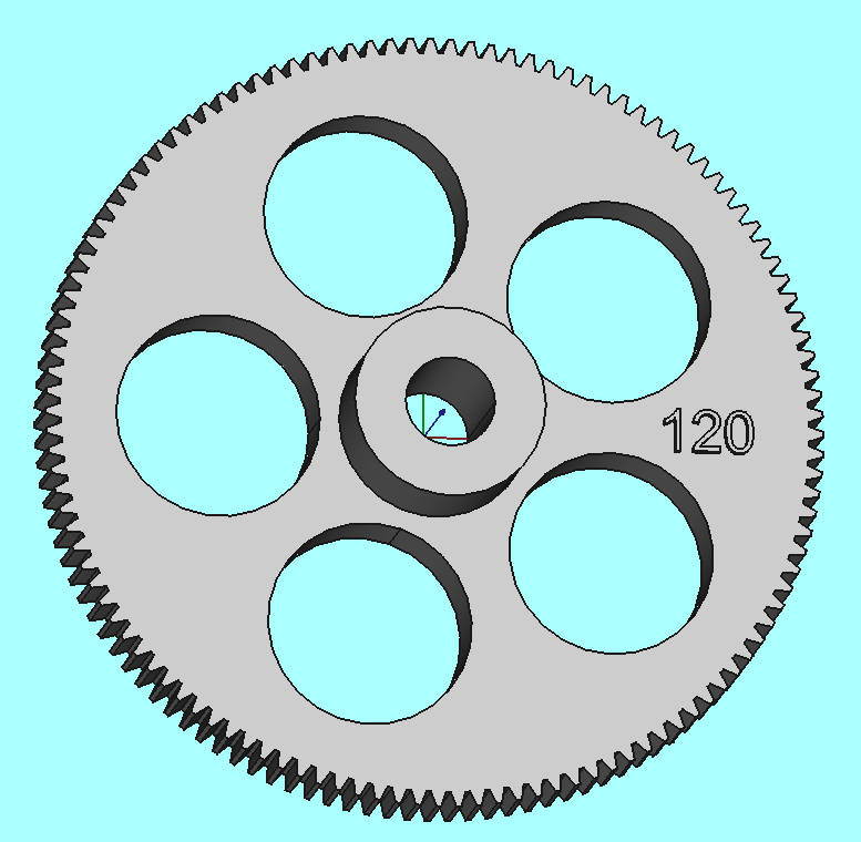 Zahnrad gear Z 120 Bernardo P600G