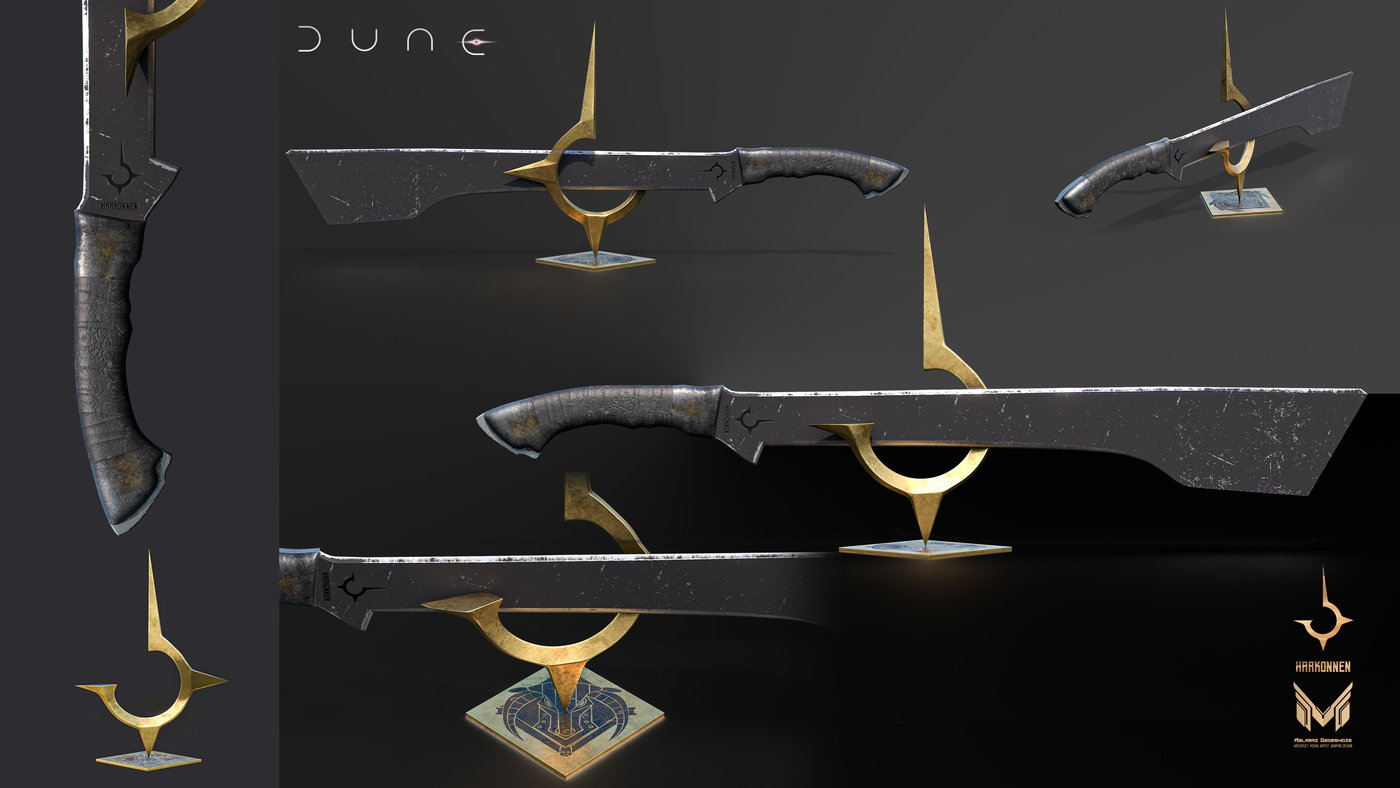 the Harkonnen Blade from the movie Dune! by R Dp | Download free STL ...