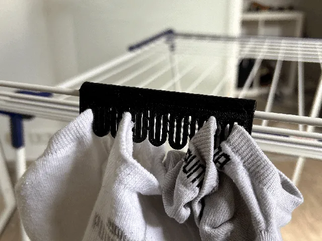 Sock drying rack for clothes horse