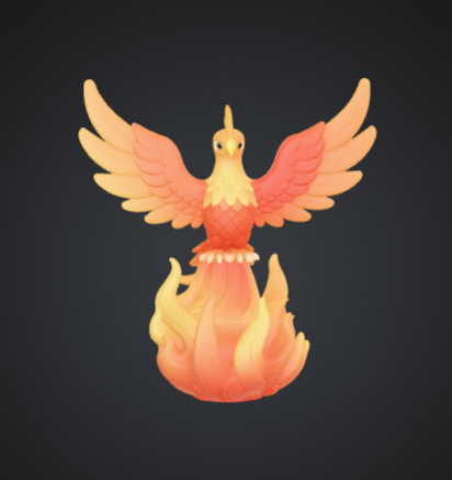 Rising Phoenix Statue – Mythical Fire Bird