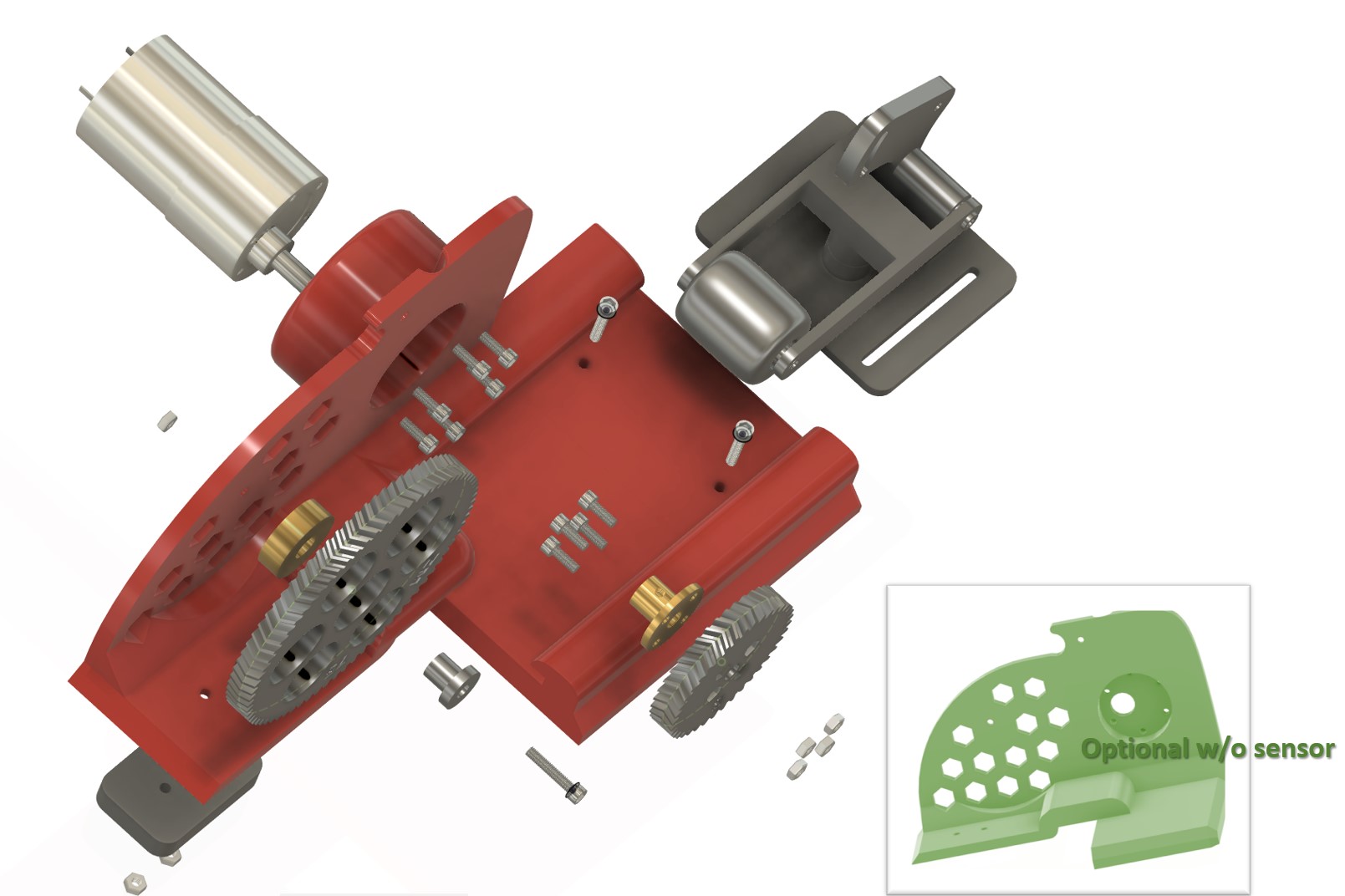 Motor Modul mit Filament Sensoren für Präzisen Filament Umspuler