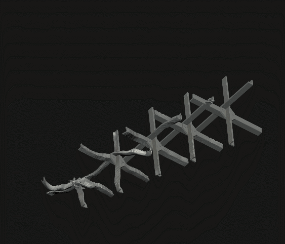 Antitank spike / hedgehog