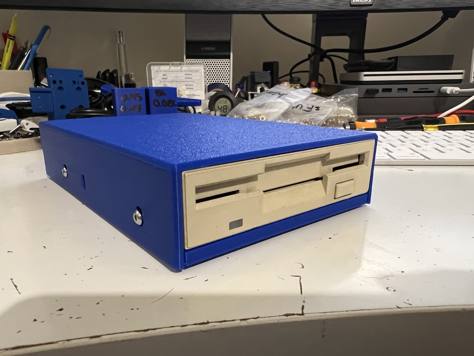 Simple Tandy 1000 External 3.5" or Gotek Floppy Drive Case