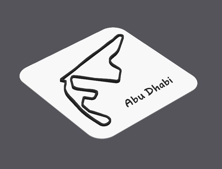 Miniatura 3 do modelo 3D Abu Dhabi circuit