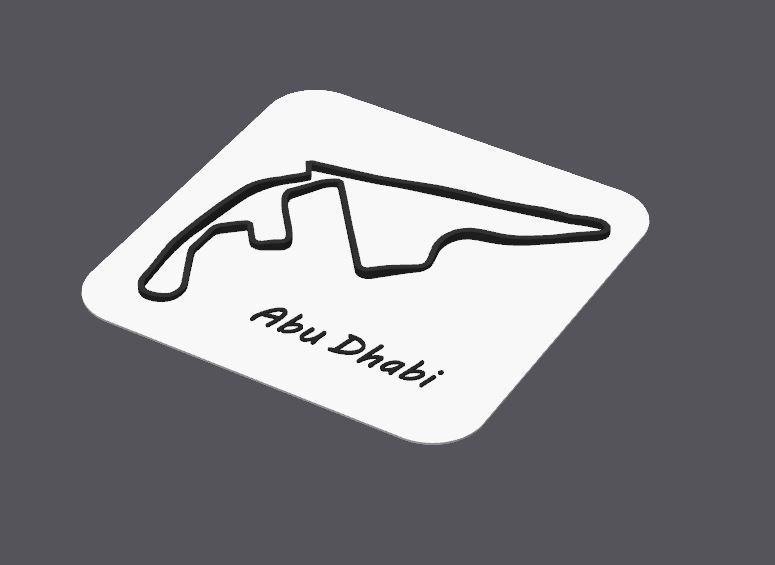 Miniatura 2 do modelo 3D Abu Dhabi circuit