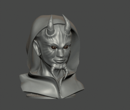satan / devil man bust / statue