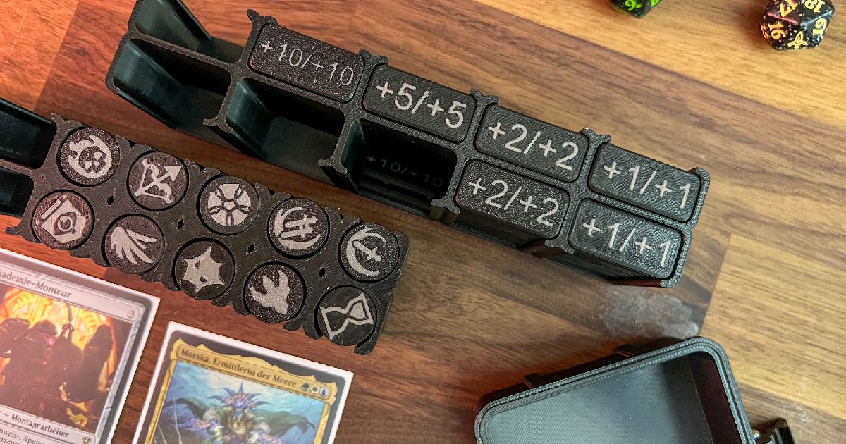 Magic the Gathering Token and Counter Box by Nikolas Hoffmann Download free STL model