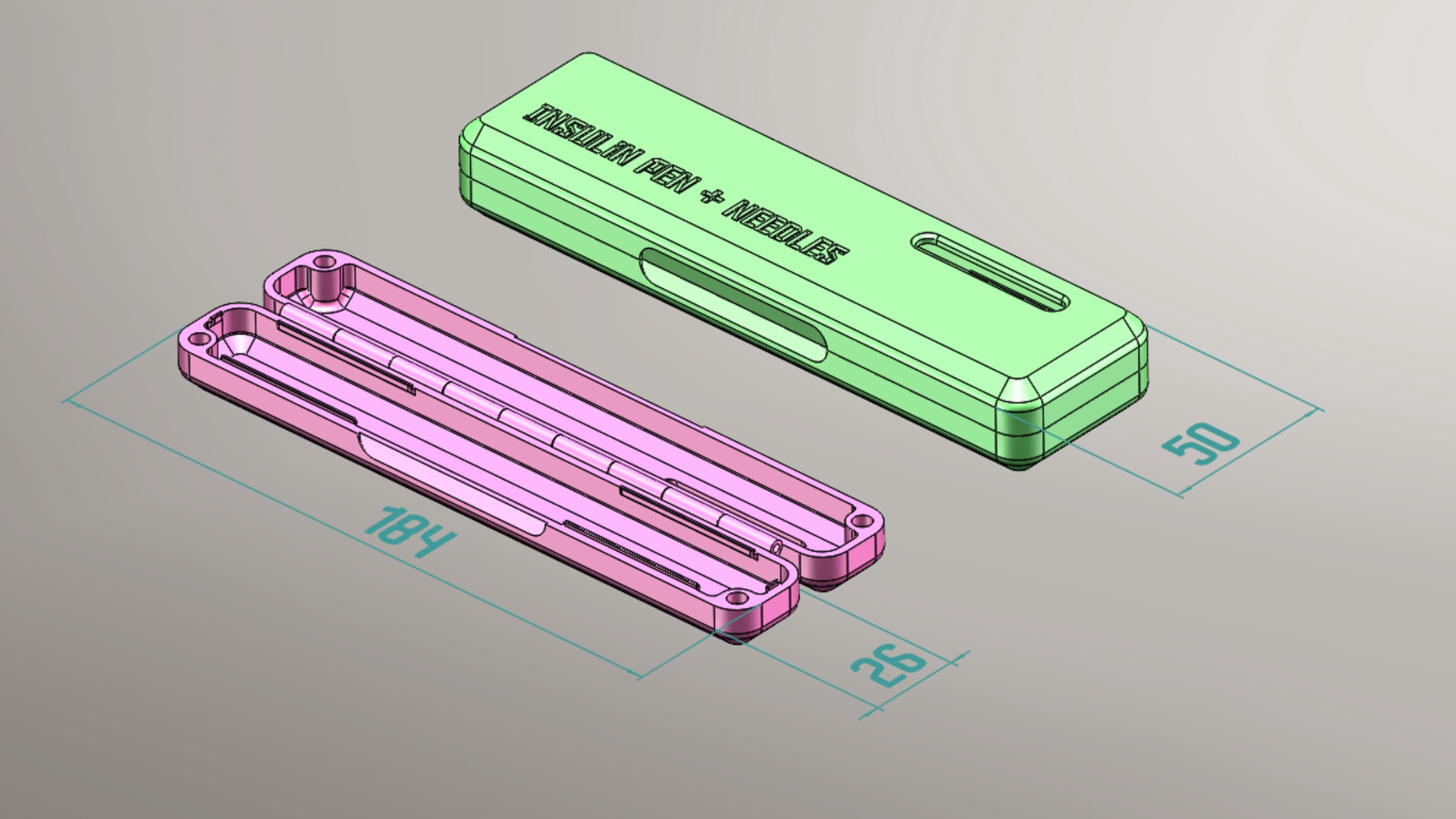 Miniatura 7 do modelo 3D Insulin Pen Case