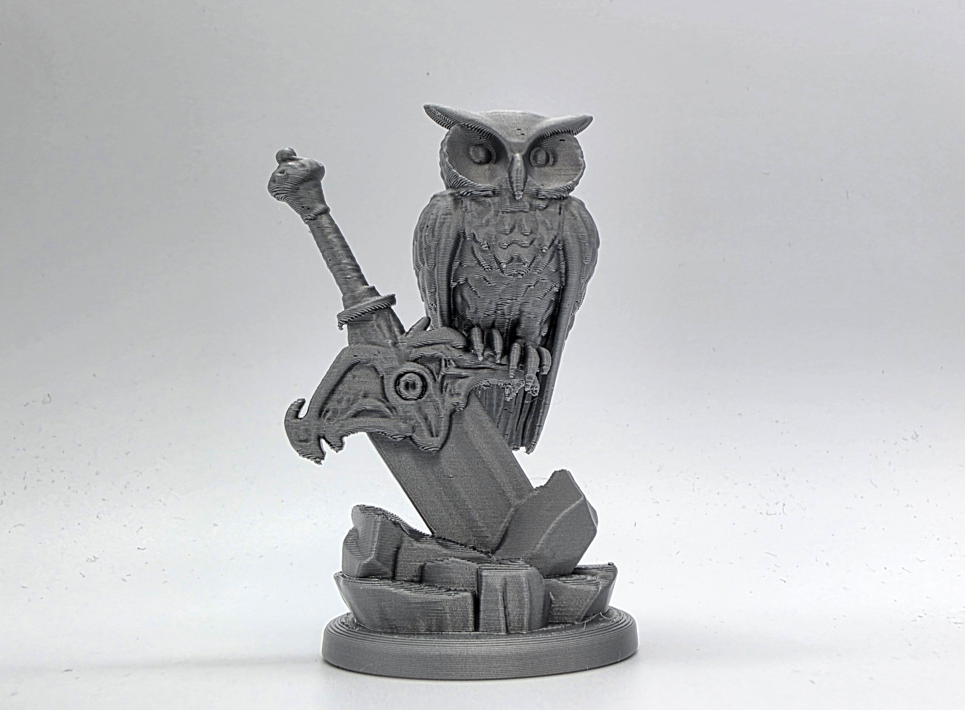 Owl on the Sword Miniature 2