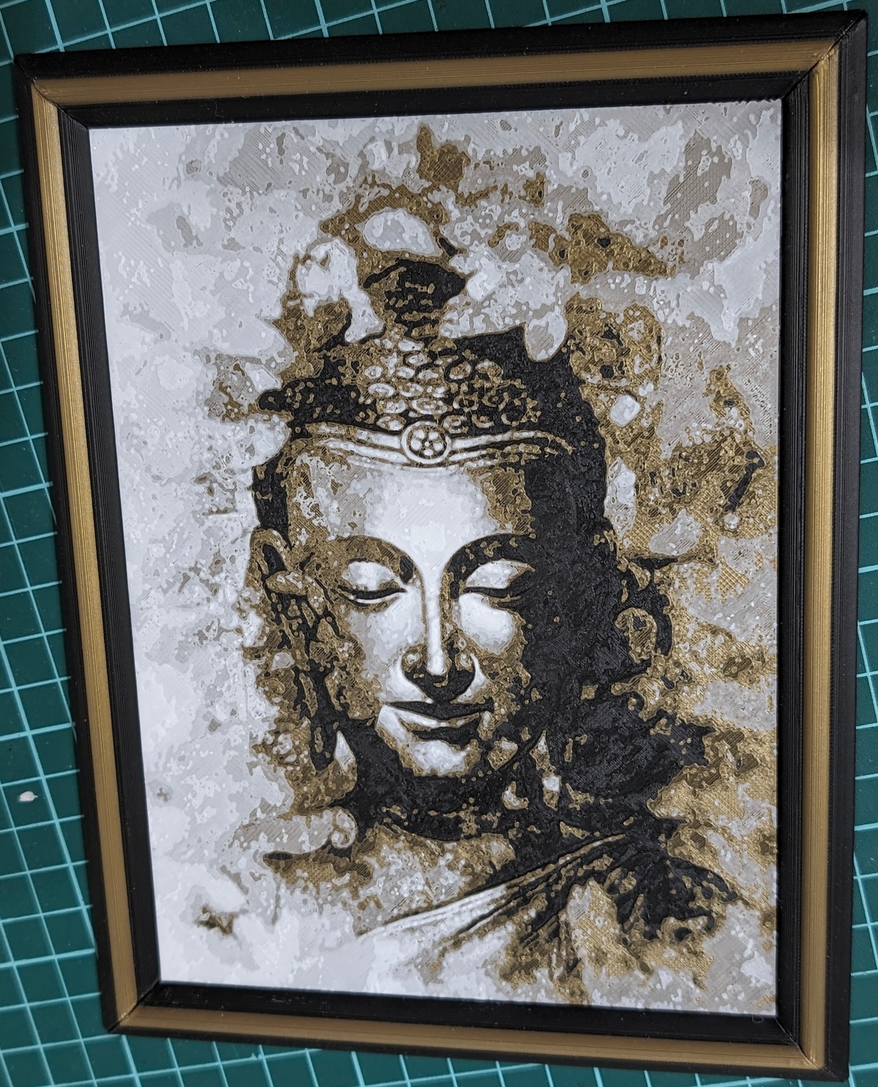 buddha hueforge + frame by pol vaque | Download free STL model ...