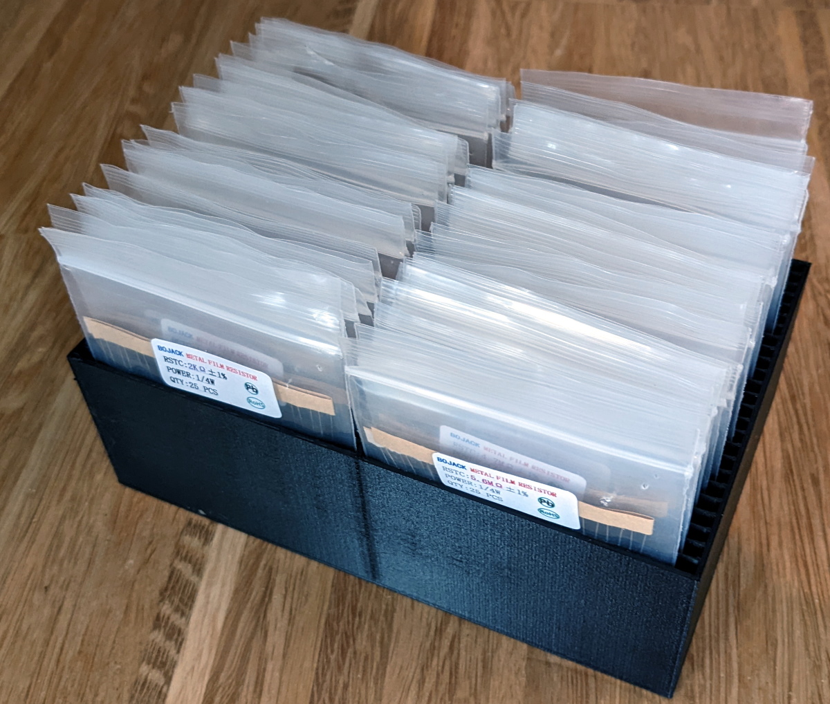 Resistor Box / small poly bag box - 50 pcs.