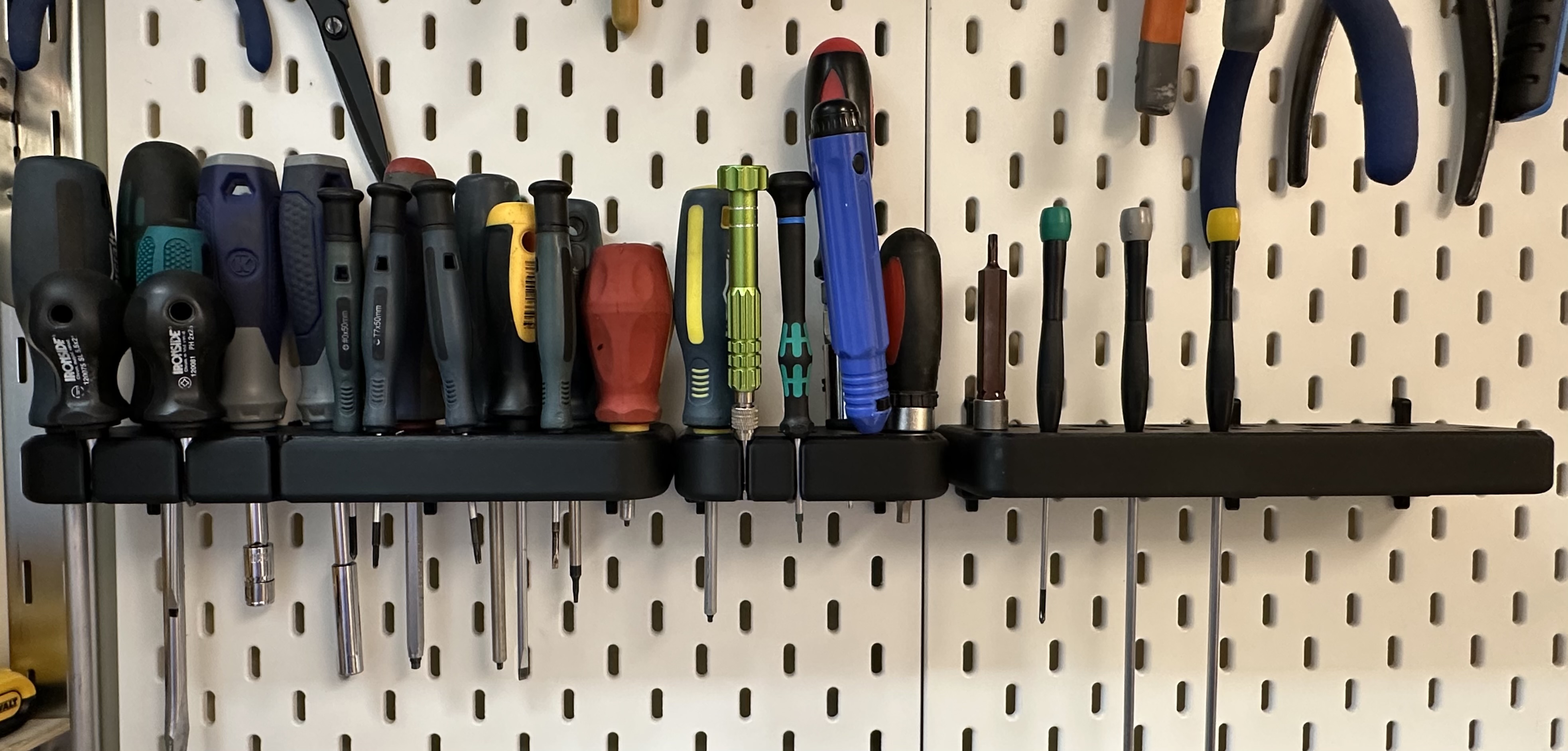 Heavy-Duty IKEA SKADIS Screwdriver Holder - High Density