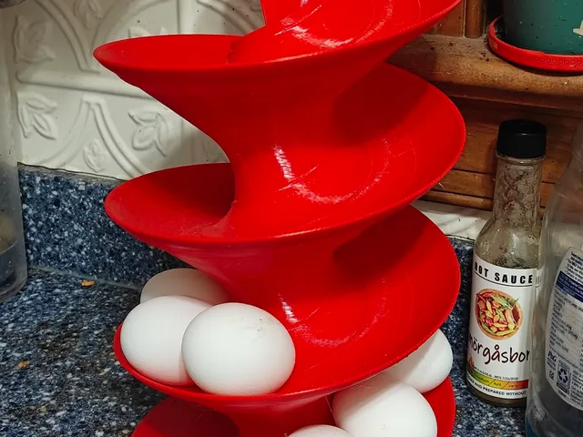 Even Larger Helical Egg Dispenser