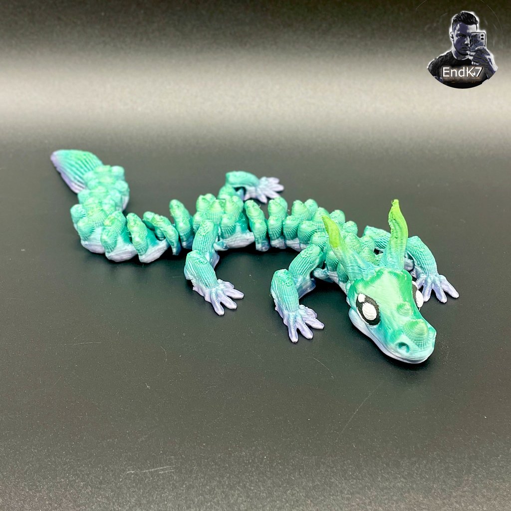 Graceful Dragon - Articulated - Print in Place - No Supports - Flexi ...