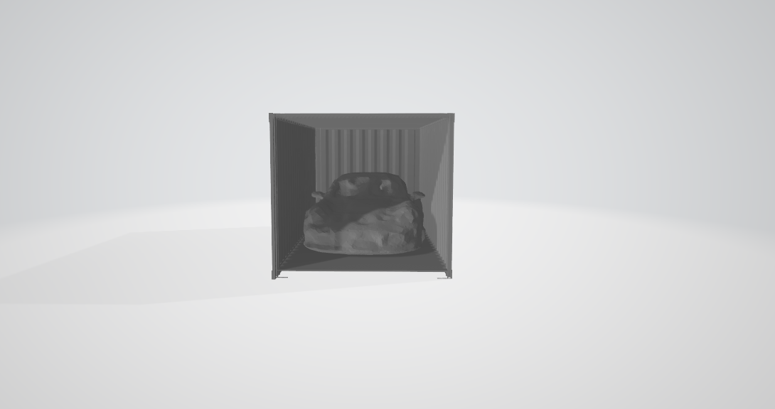 Porsche in a container