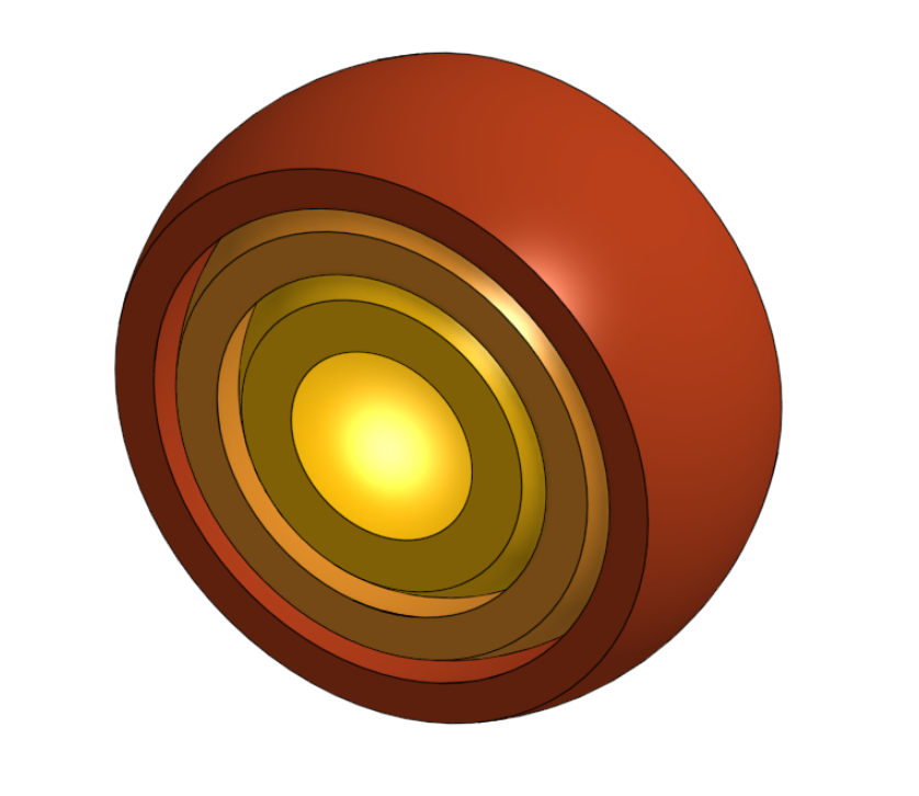 Miniatura 5 do modelo 3D Simple figdet sphere