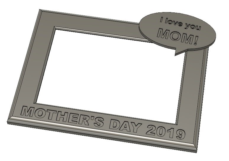 Customizable Mothers Day Frame By Thunderhead Download Free Stl