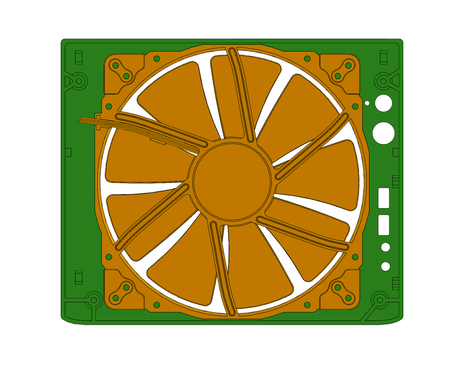 200mm Fan Front for Fractal Node 304 by Georgi Valkov | Download free ...