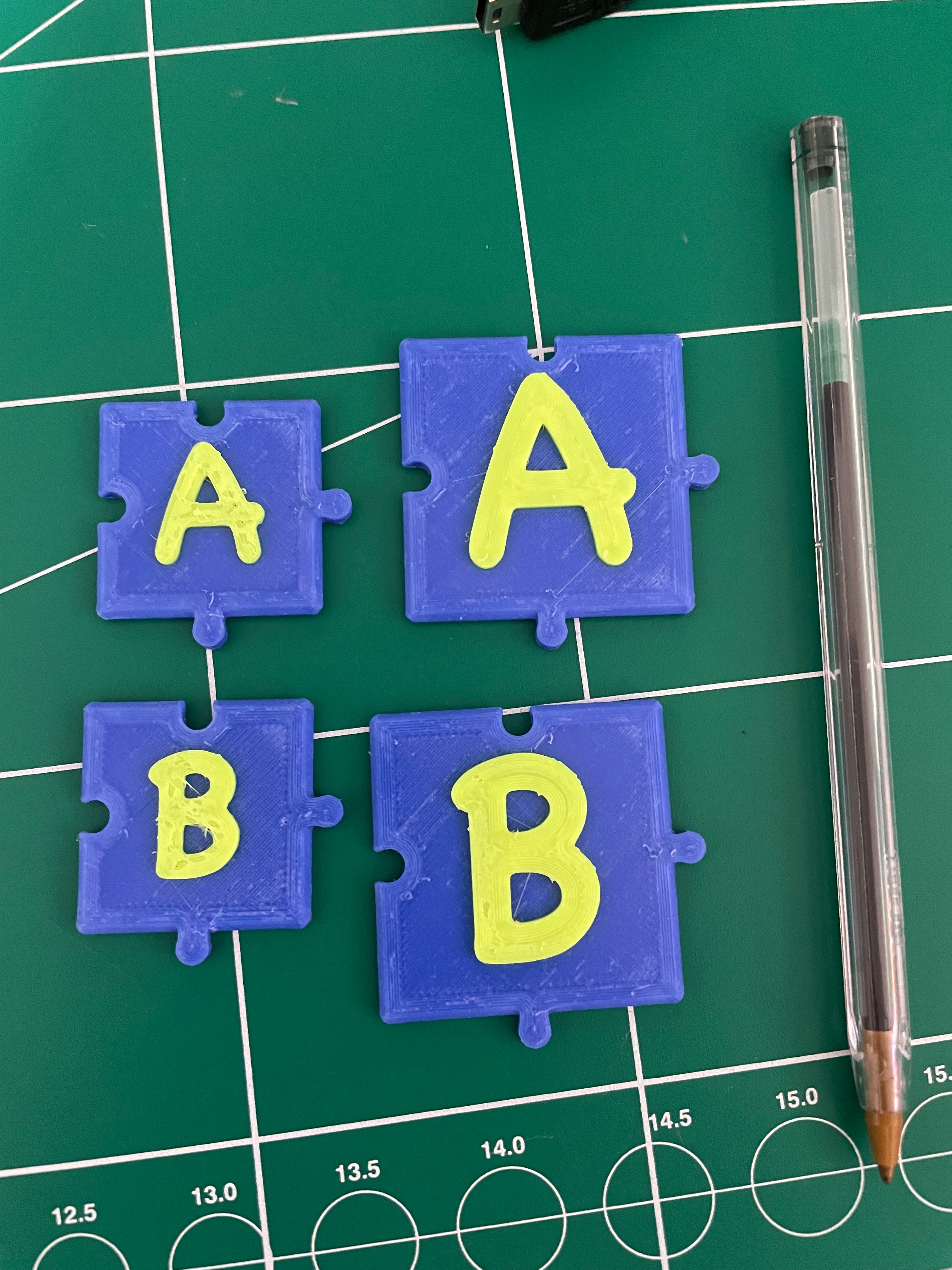 Miniatura 2 do modelo 3D Alphabet Puzzle Customizable/Generator