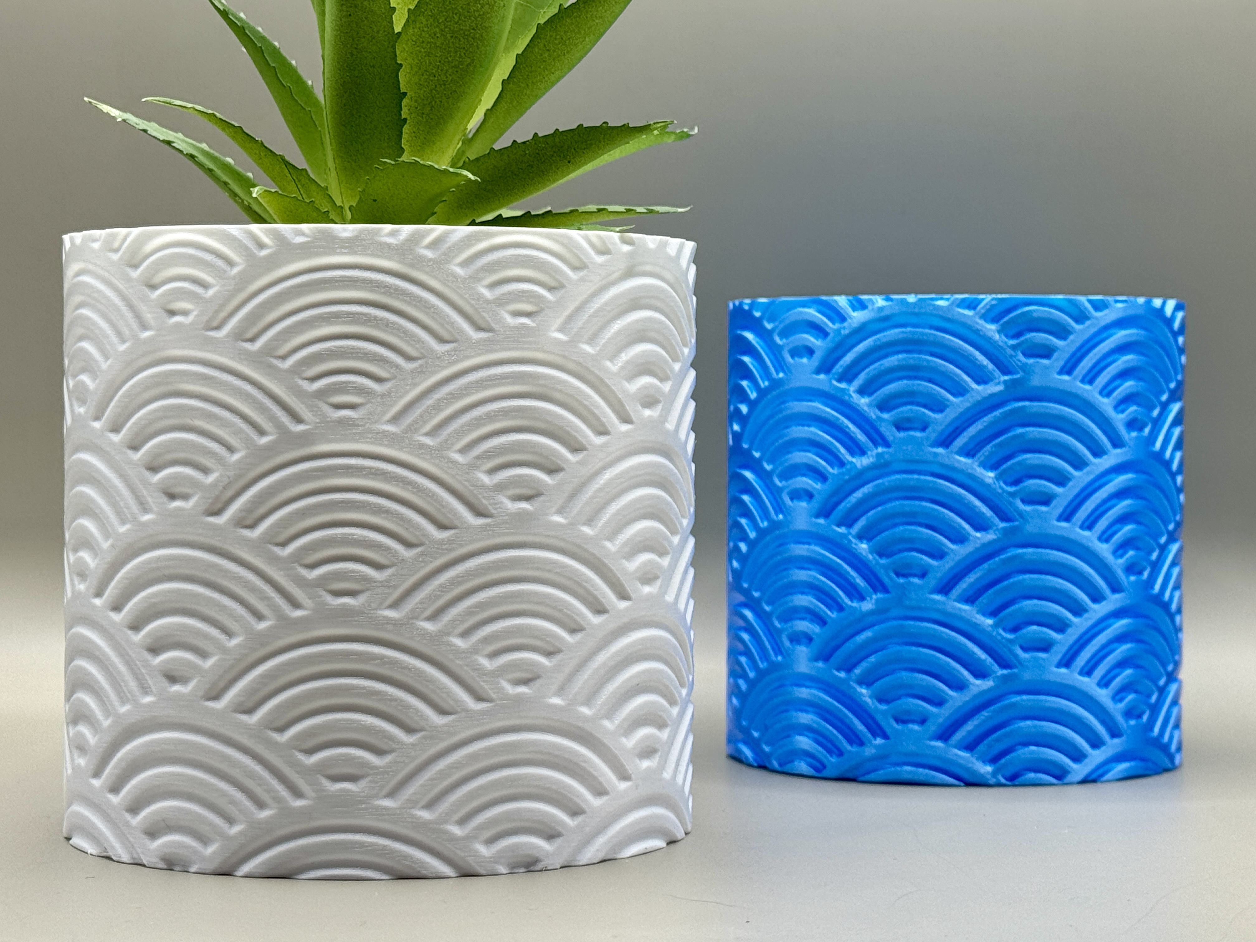 Seigaiha Wave Plant Pot - Vase Mode Planter