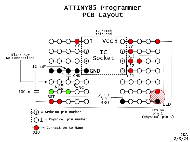 ATTINY85 Programmer Using Nano by allardjd | Download free STL model ...