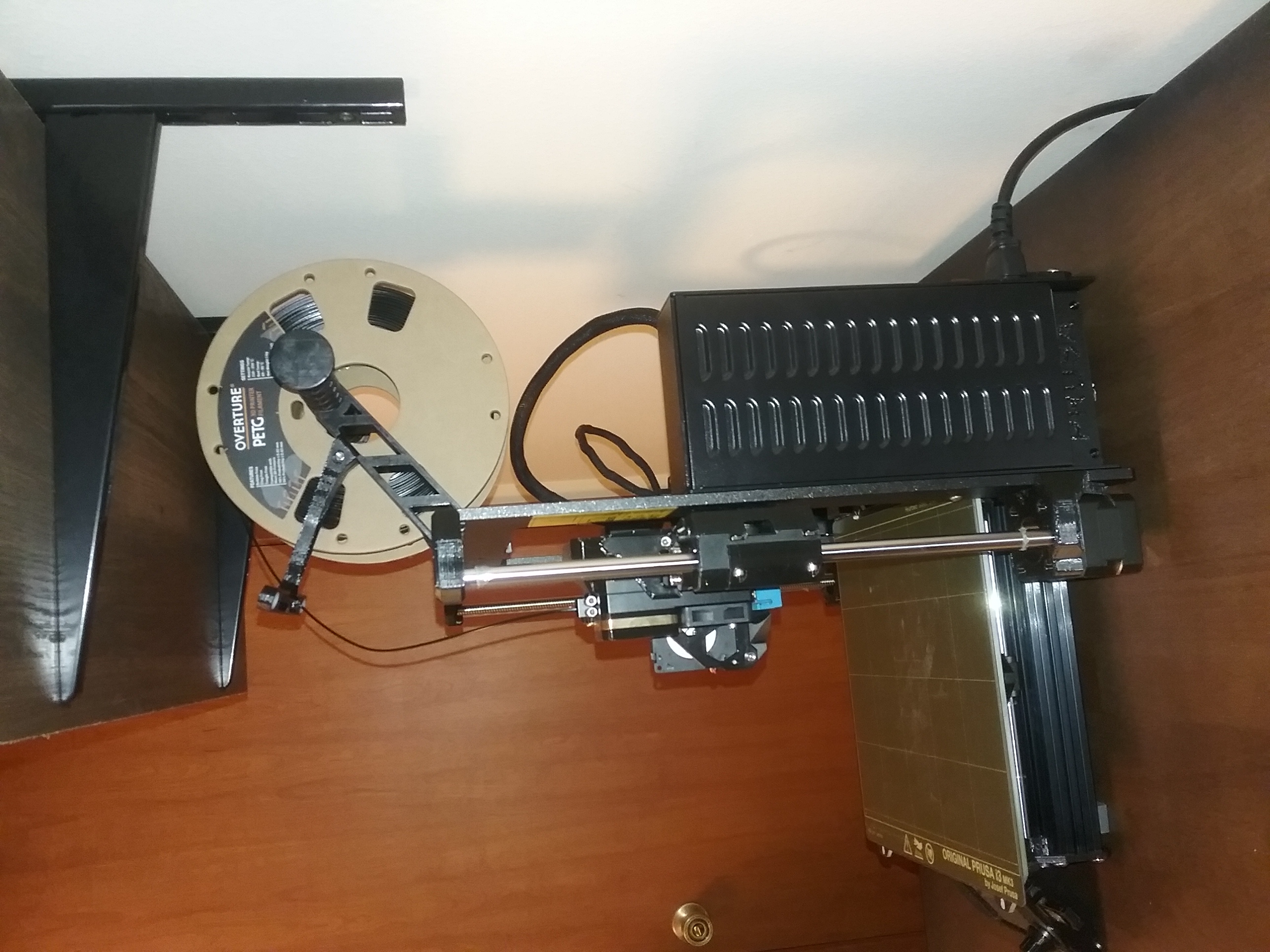 Super Low Profile Spool Holder modified for MK4 filament guide
