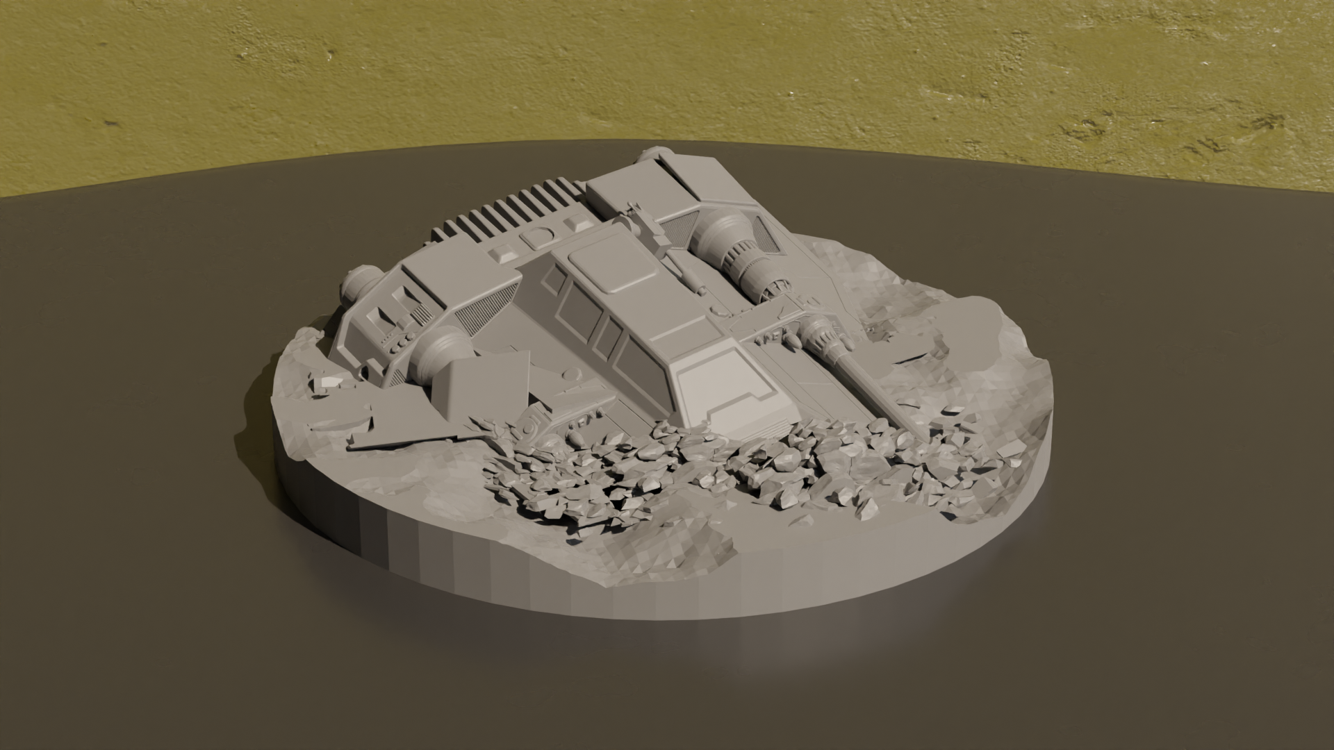 Crashed T-47 Airspeeder - Star Wars Home Decoration