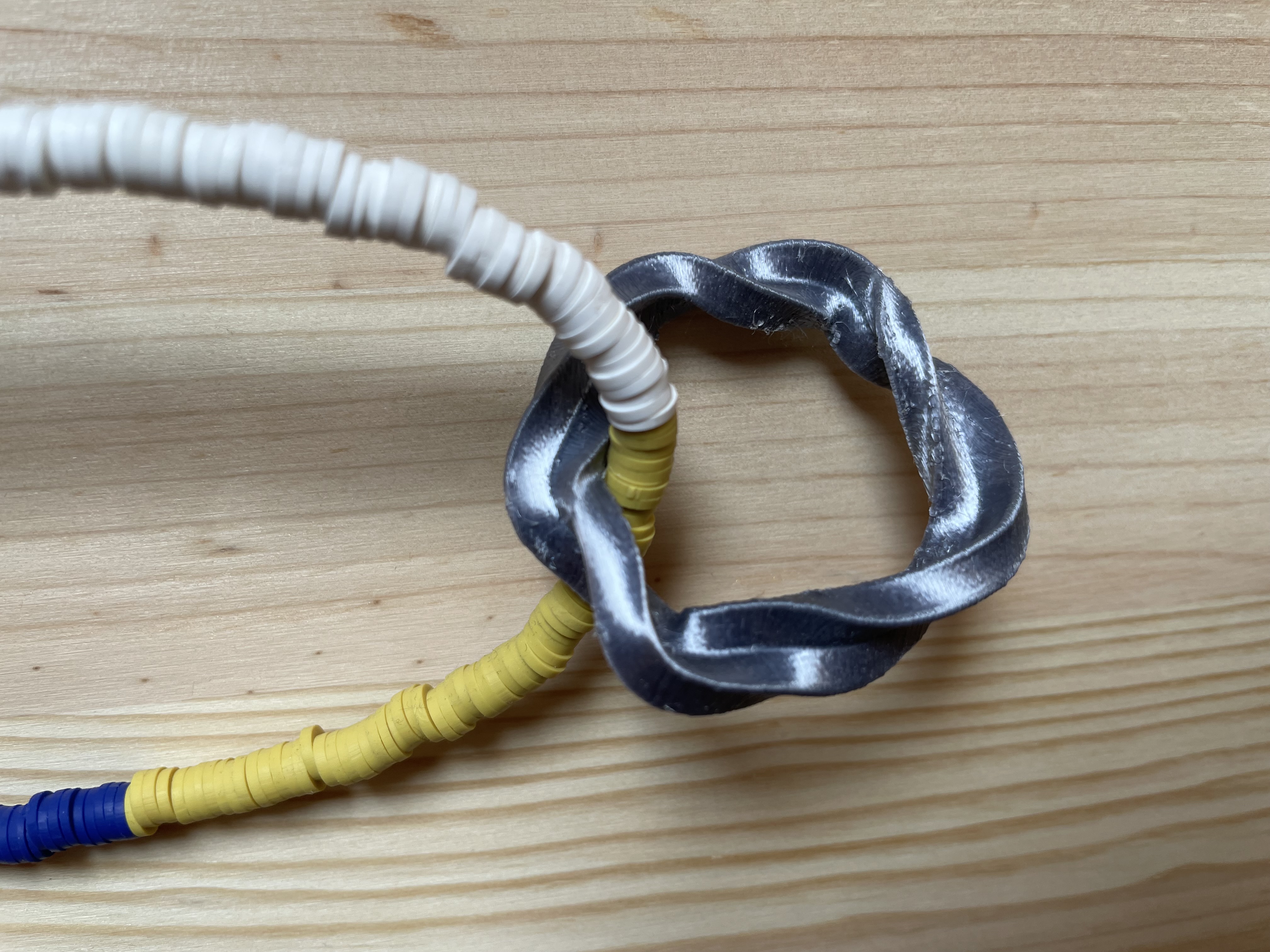 Fancy irregularly twisted ring ~40 mm diameter