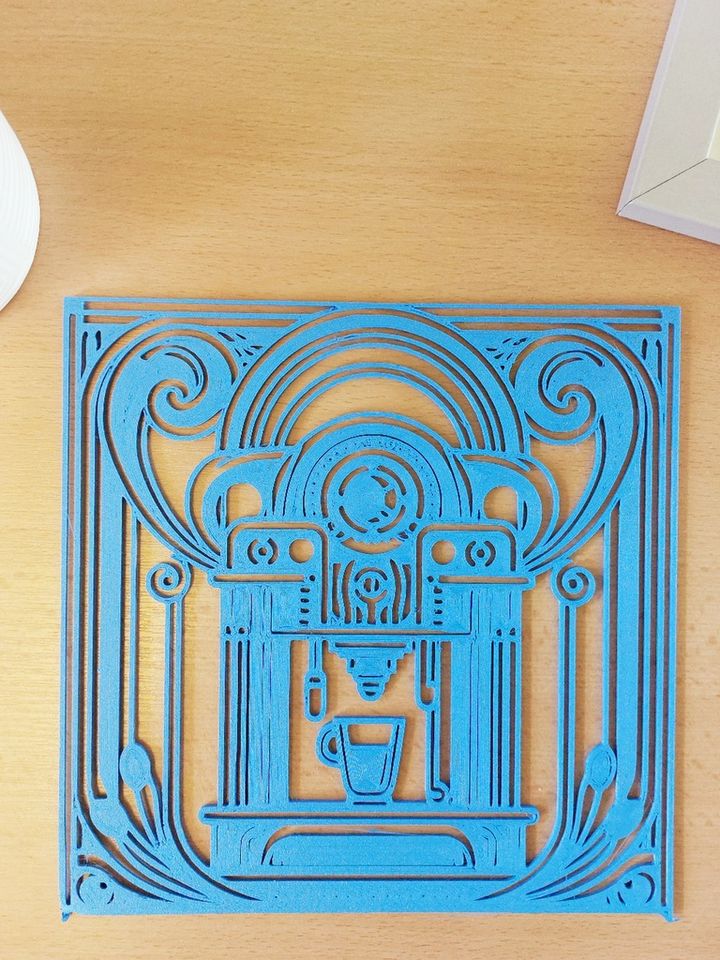 Art Nouveau Kahve Makinesi Duvarı veya Masa Dekorasyonu (Sadece Plastik Aparattır!!!)
