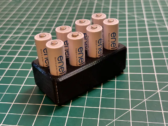 2x1 Gridfinity AA Battery Holder (loose)