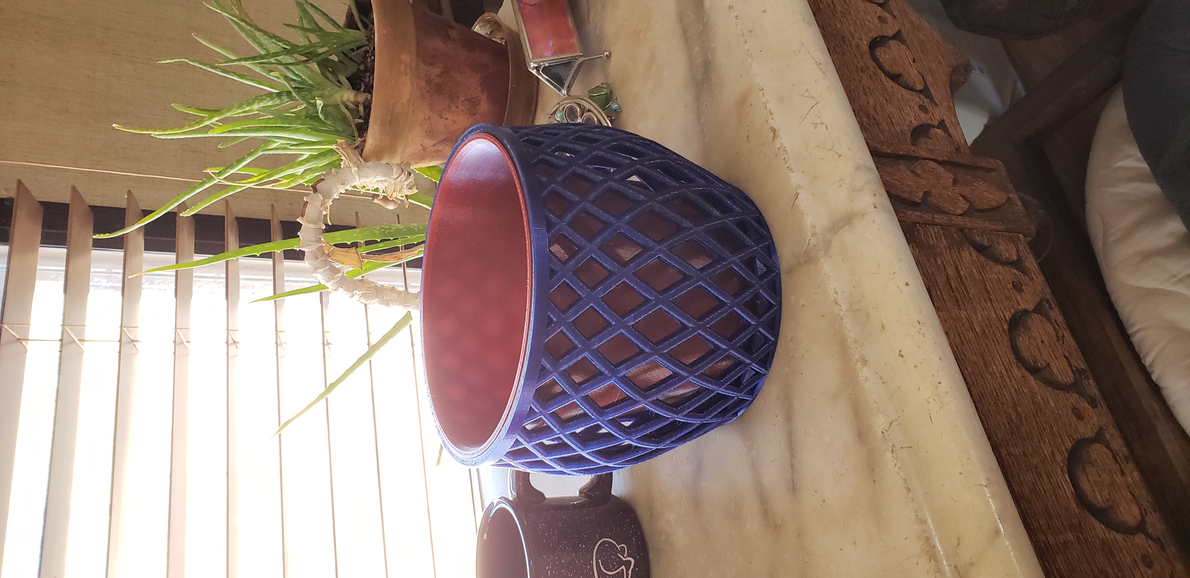 Spiral Lattice Plant Pot