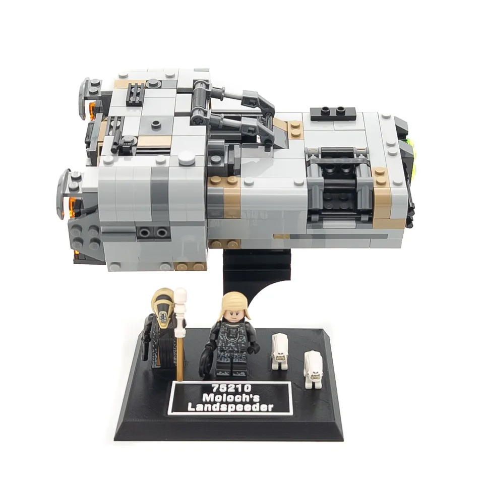 Display Stand for LEGO Star Wars 75210 Moloch＇s Landspeeder