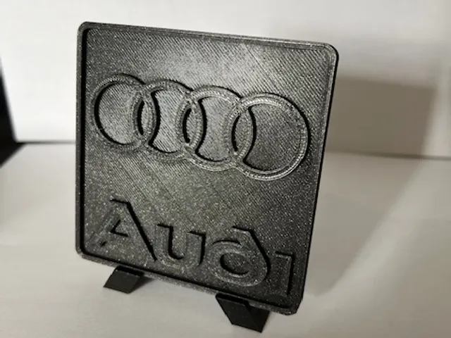 Audi logo plate