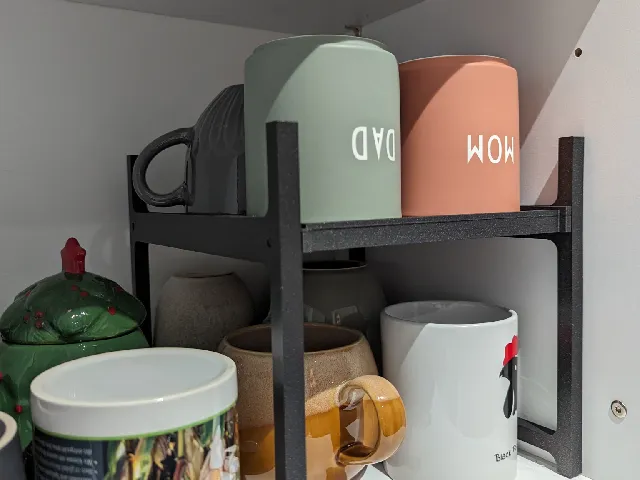 cup shelf / cupboard extension