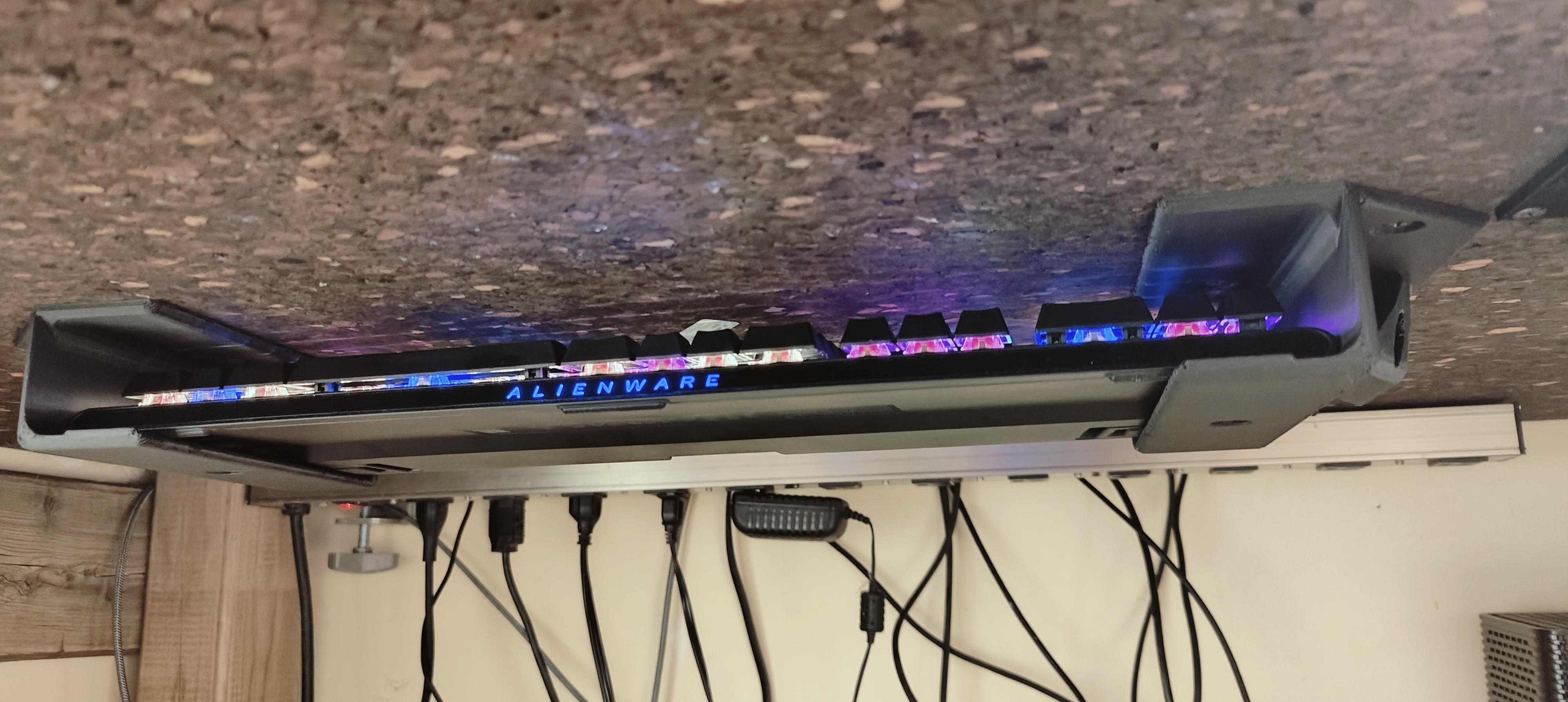 Keyboard Under Desk Storage