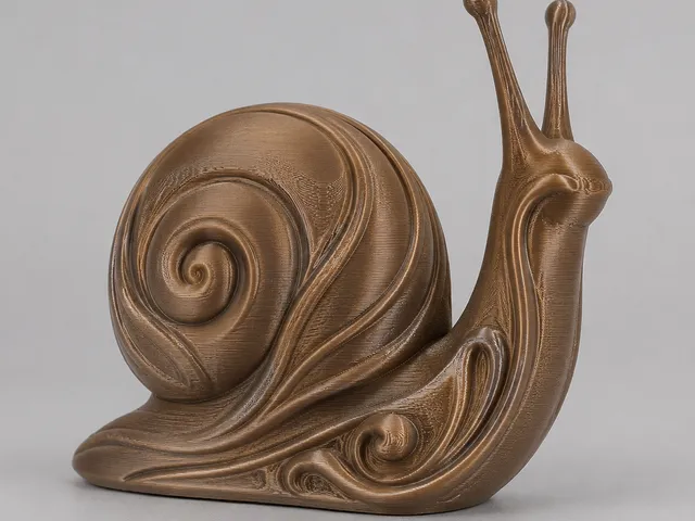 Sculpture of a snail  -  Skulptur einer Schnecke