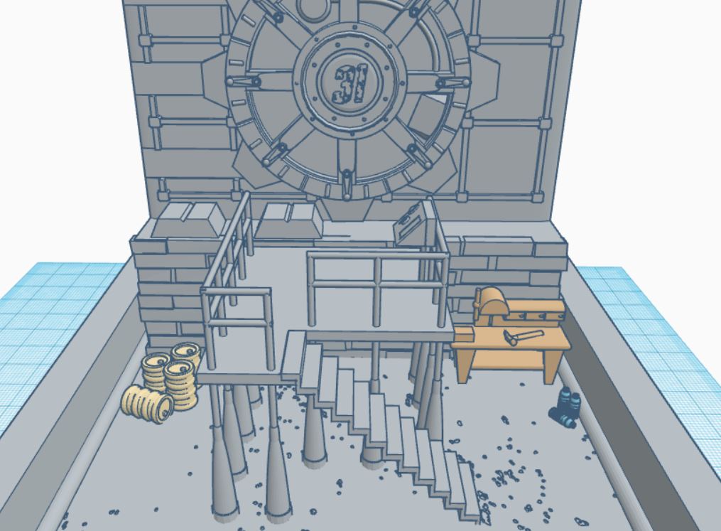 Fallout Vault 31 Diorama by BobbyZ Download free STL model