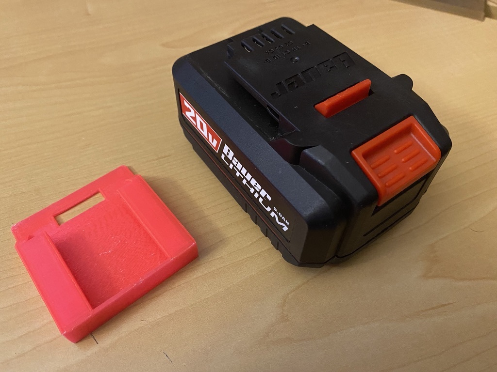 Bauer 20v Battery Cover (Harbor Freight) By ToyMaker | Download Free ...