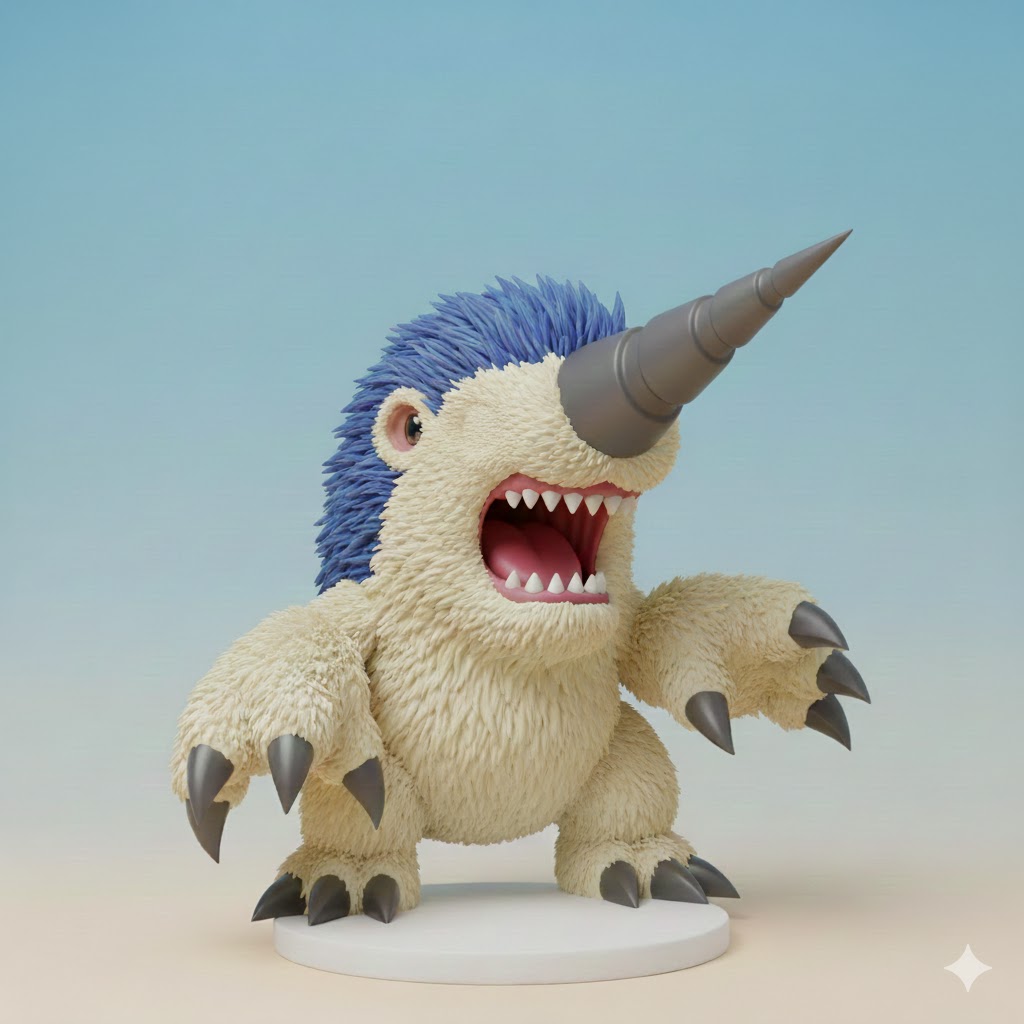 Drimogemon Digimon Creature Model
