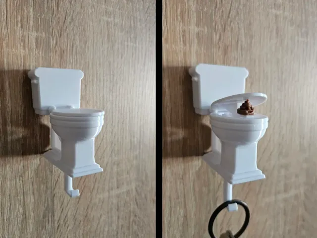 Flush Surprise - Toilet Key Holder