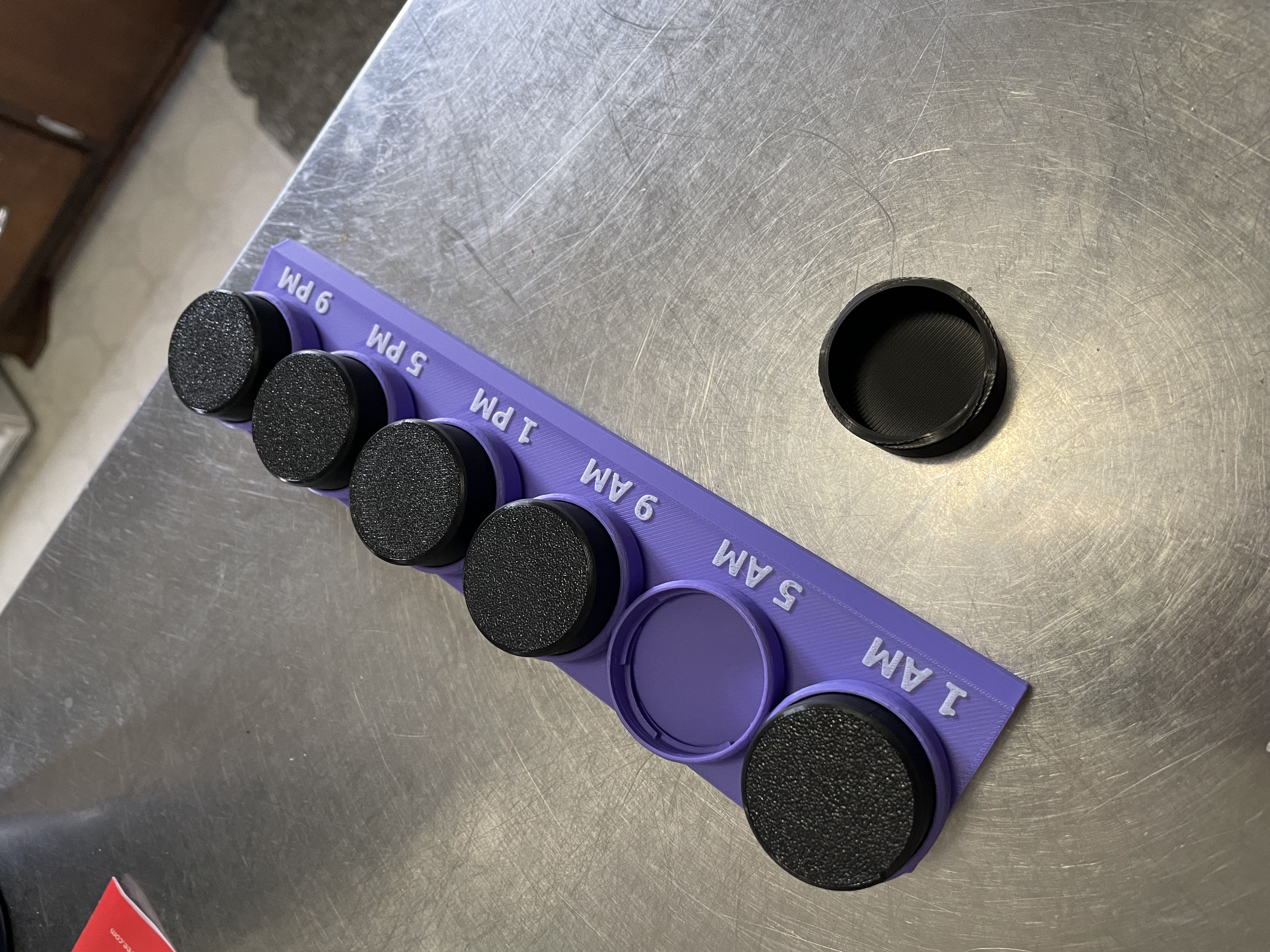 6x per day pill container