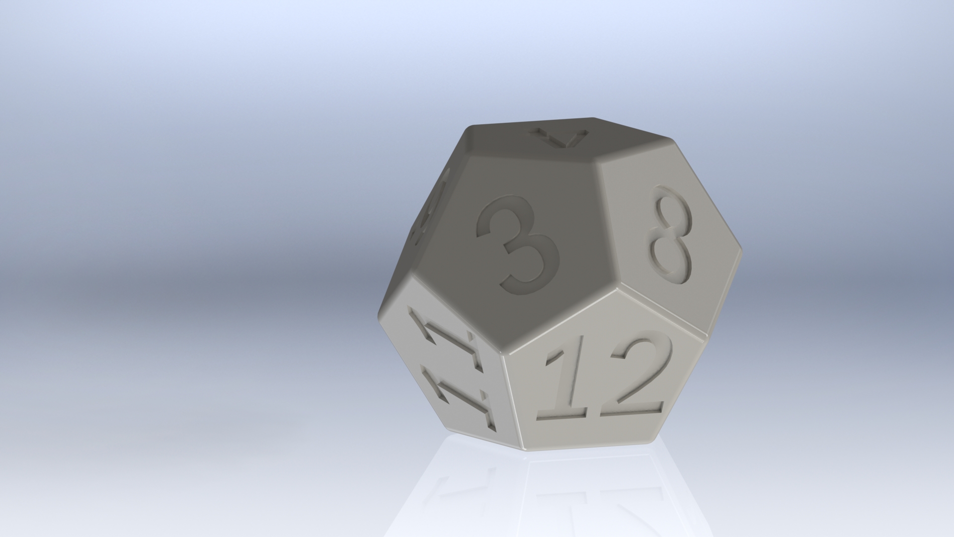 [EN] Balanced Die 12 / [FR] Dé 12 équilibré