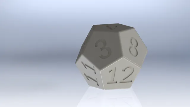 [EN] Balanced Die 12 / [FR] Dé 12 équilibré