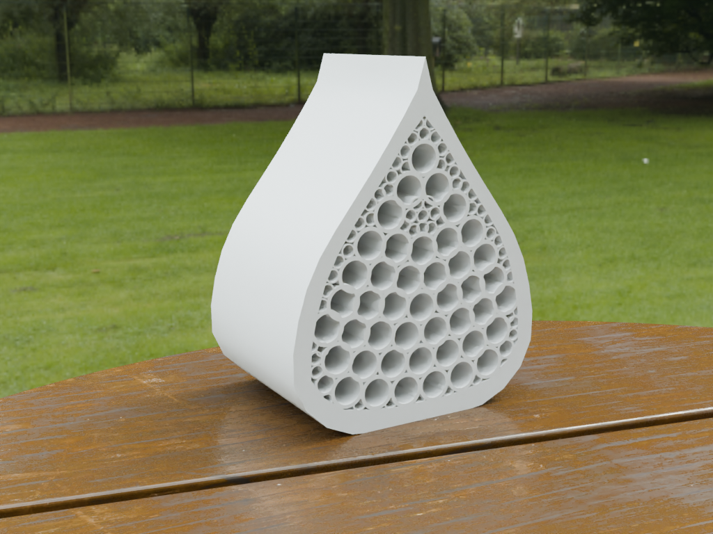 Miniatura 2 do modelo 3D Waterdrop insect hotel