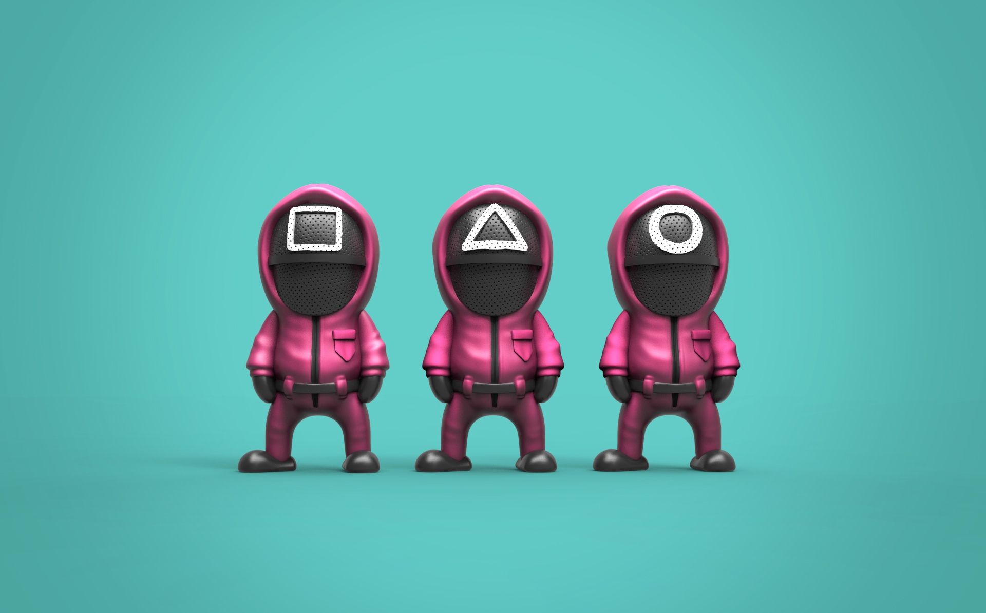 Squid game soldiers